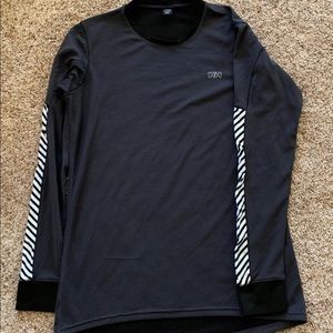 helly hansen grey long sleeve shirt